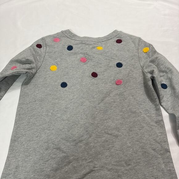 Boden Womens 4 Sweatshirt Dress Marl Boucle Spots Polka Dot Colorful Long Sleeve - Picture 6 of 10